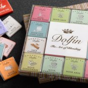 assorted flavors of Dolfin chocolate squares